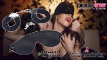 Bondage Sexy Esposas Llaves y Eyemask Set 